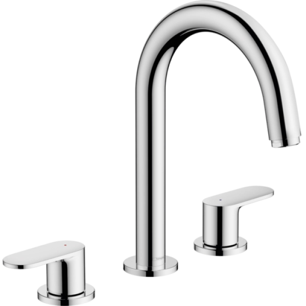 Смеситель для раковины Hansgrohe Vernis Blend на 3 отверстия, со сливным гарнитуром 71553000, хром Смеситель для раковины Hansgrohe Vernis Blend на 3 отверстия, со сливным гарнитуром 71553000, хром