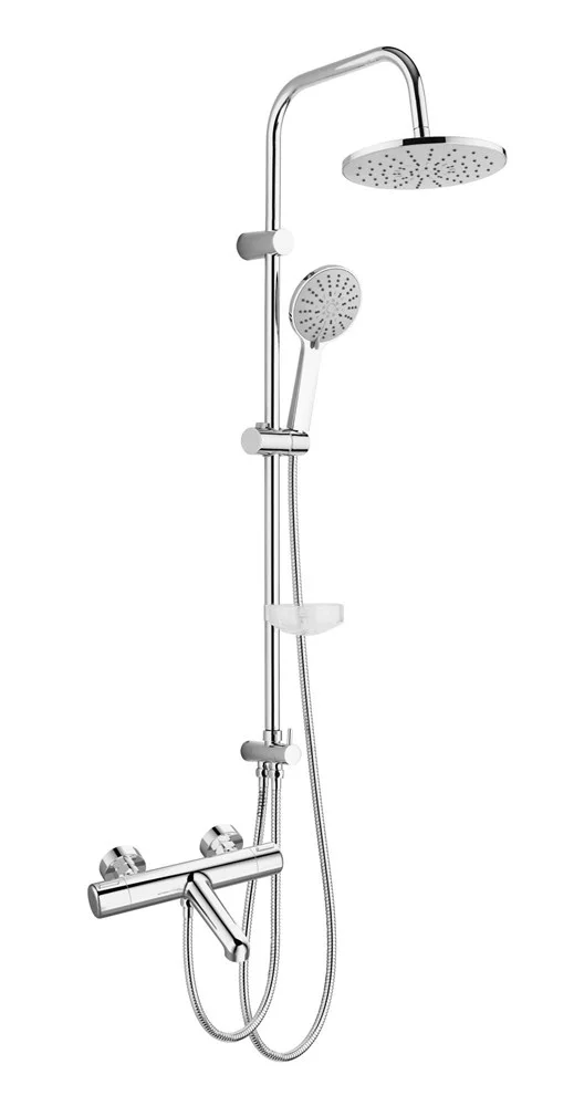 Душевая система Agger Thermo A2493500 термостат с изливом, хром Душевая система Agger Thermo A2493500 термостат с изливом, хром