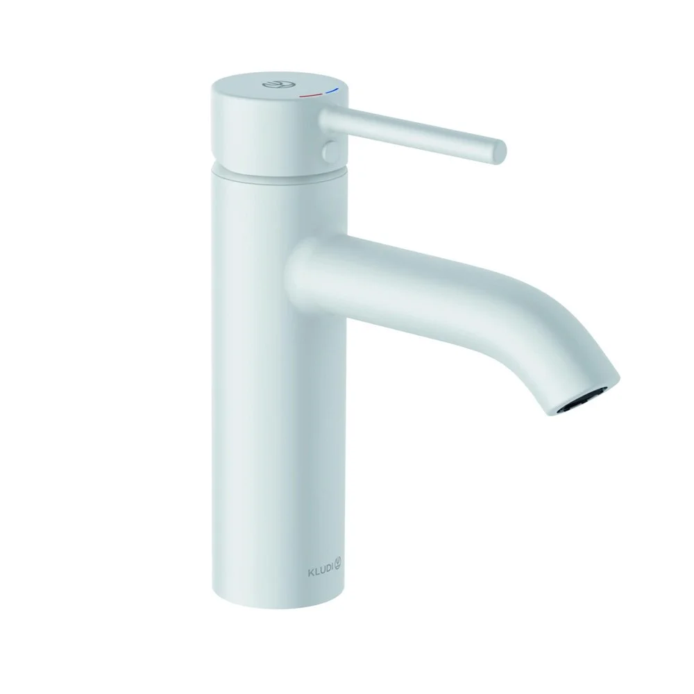 Смеситель для раковины Kludi BOZZ 382885376 белый матовый Смеситель для раковины Kludi BOZZ 382885376 белый матовый