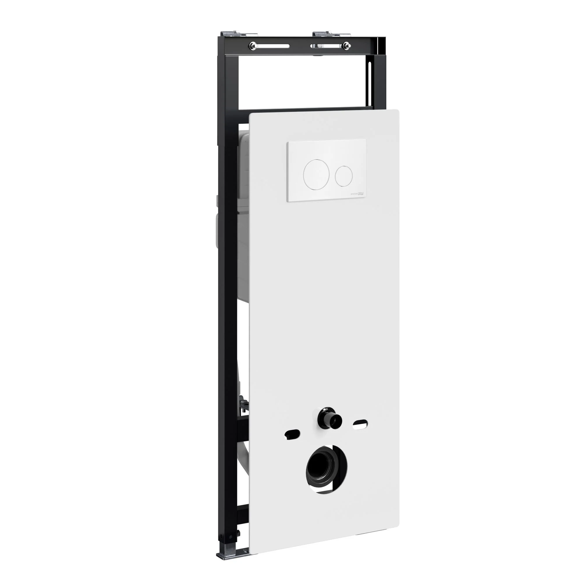 Инсталляция для унитаза WasserKRAFT Salm 27TLT.010.ME.WH.WH02 с клавишей смыва белый Инсталляция для унитаза WasserKRAFT Salm 27TLT.010.ME.WH.WH02 с клавишей смыва белый