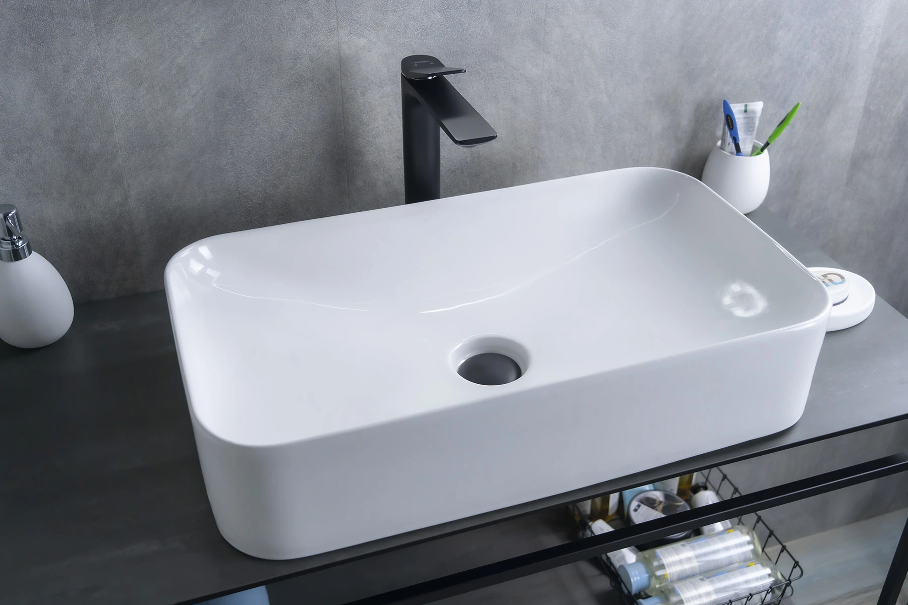 Раковина Gid N9596 51199 накладная белая 61x35x13 Раковина Gid N9596 51199 накладная белая 61x35x13