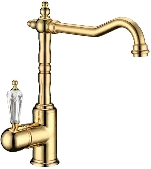 Смеситель для кухни Boheme TRADIZIONALE ORO 102-SW с кристаллом Swarovski Смеситель для кухни Boheme TRADIZIONALE ORO 102-SW с кристаллом Swarovski