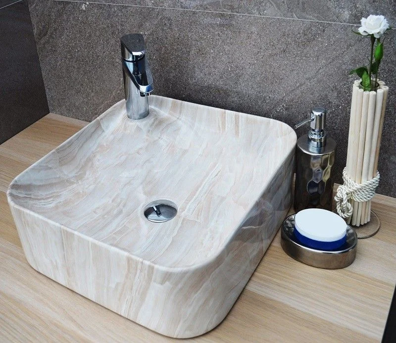 Раковина CeramaLux 591 накладная, под камень Раковина CeramaLux 591 накладная, под камень