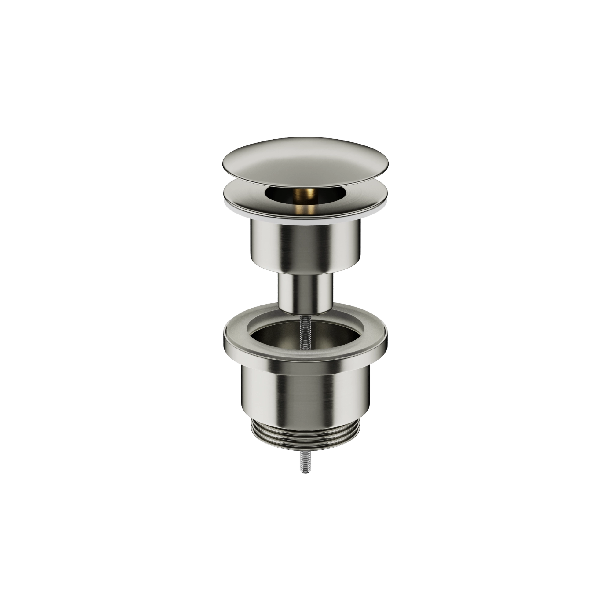 Донный клапан Ceramica Nova 70003BNnc без системы клик - клак, латунь, брашированный никель Донный клапан Ceramica Nova 70003BNnc без системы клик - клак, латунь, брашированный никель