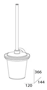 Ершик для унитаза FBS Vizovice VIZ 057 Ершик для унитаза FBS Vizovice VIZ 057