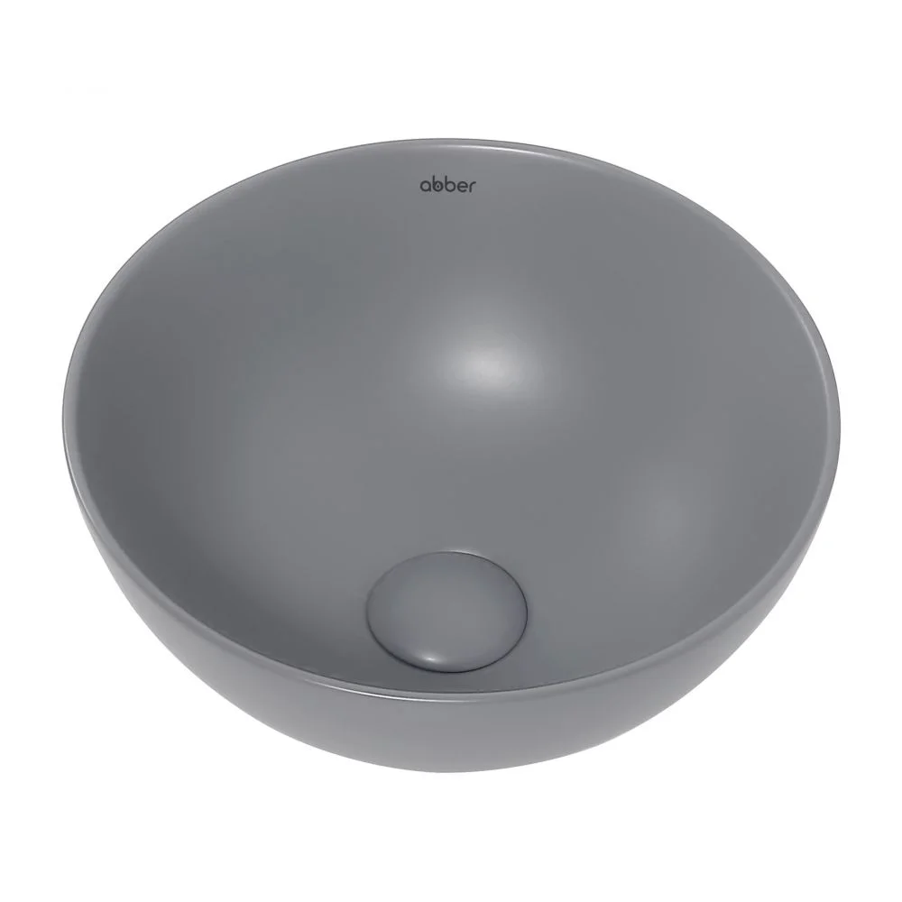 Раковина ABBER Bequem AC2106MG накладная, серая матовая Раковина ABBER Bequem AC2106MG накладная, серая матовая
