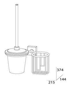 Ершик для унитаза FBS Esperado ESP 059 и держатель освежителя воздуха Ершик для унитаза FBS Esperado ESP 059 и держатель освежителя воздуха