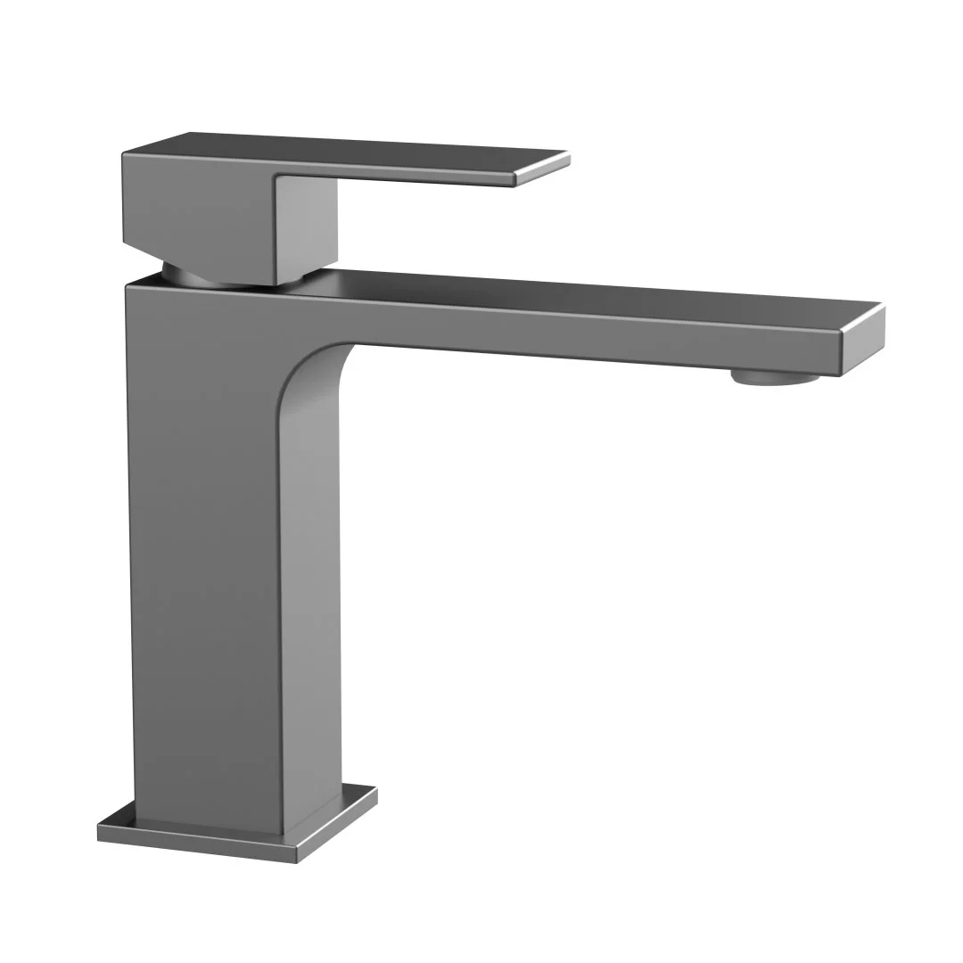 Смеситель для раковины Kaiser Cube вороненая сталь 01211-15 Смеситель для раковины Kaiser Cube вороненая сталь 01211-15