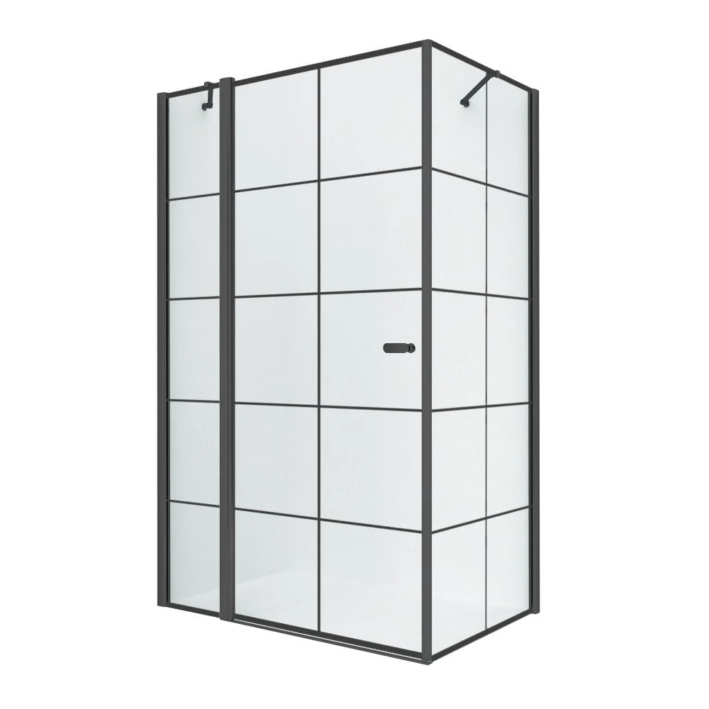 Душевой уголок NEW TRENDY NEW SOLEO BLACK L 90x90x195 K-0579 (черный) Душевой уголок NEW TRENDY NEW SOLEO BLACK L 90x90x195 K-0579 (черный)