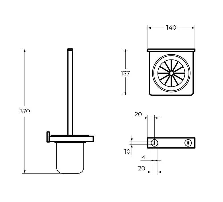 Ершик для унитаза CEZARES MAXIMA CZR-F-8923 хром Ершик для унитаза CEZARES MAXIMA CZR-F-8923 хром