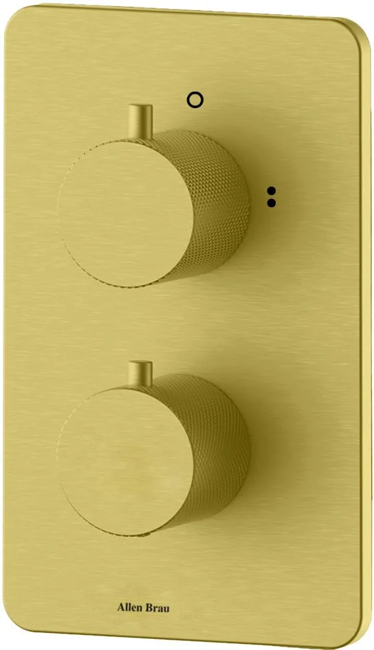 Смеситель для ванны Allen Brau Priority 5.3U123-GB (с внутренней частью, 3 выхода) золото браш Смеситель для ванны Allen Brau Priority 5.3U123-GB (с внутренней частью, 3 выхода) золото браш