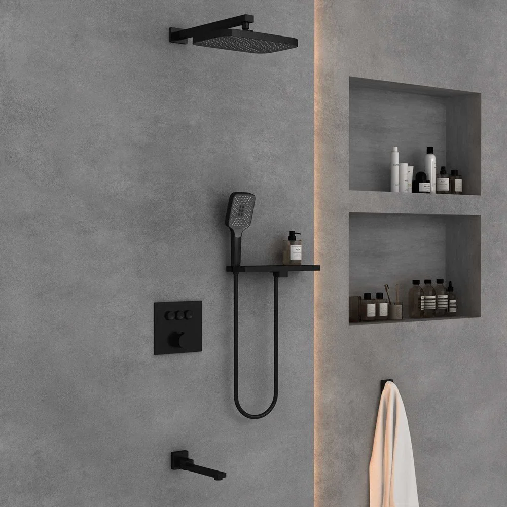 Душевая система Vincea VSFW-4311RMB встраиваемая, 3 режима, черный Душевая система Vincea VSFW-4311RMB встраиваемая, 3 режима, черный