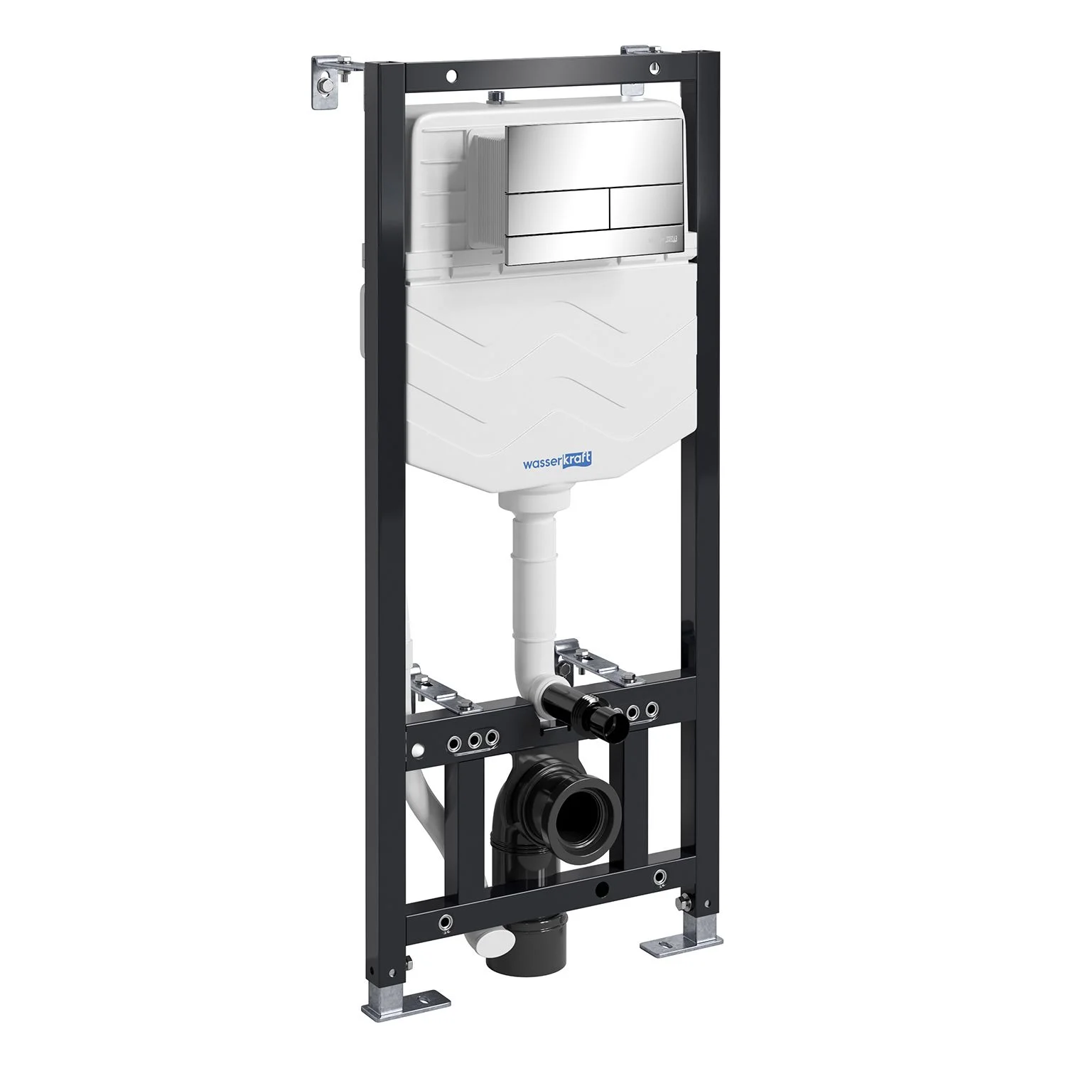 Инсталляция для унитаза WasserKRAFT Aller 10TLT.010.ME.CH04 с клавишей смыва хром Инсталляция для унитаза WasserKRAFT Aller 10TLT.010.ME.CH04 с клавишей смыва хром