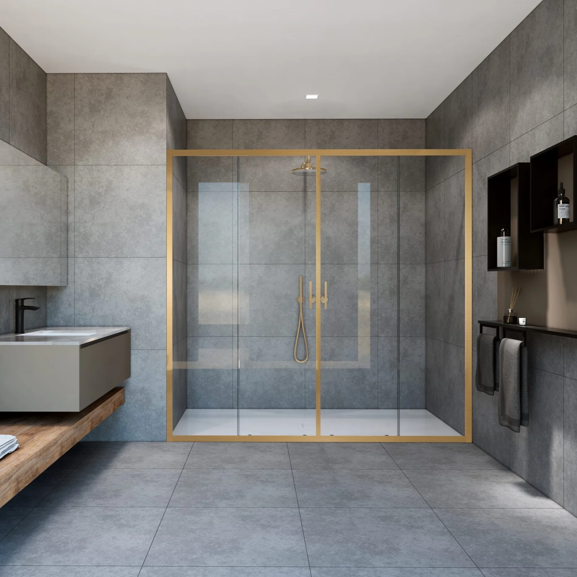 Душевая дверь Vincea Garda VDS-1G2170CLG 1700мм, брашированное золото, стекло прозрачное Душевая дверь Vincea Garda VDS-1G2170CLG 1700мм, брашированное золото, стекло прозрачное