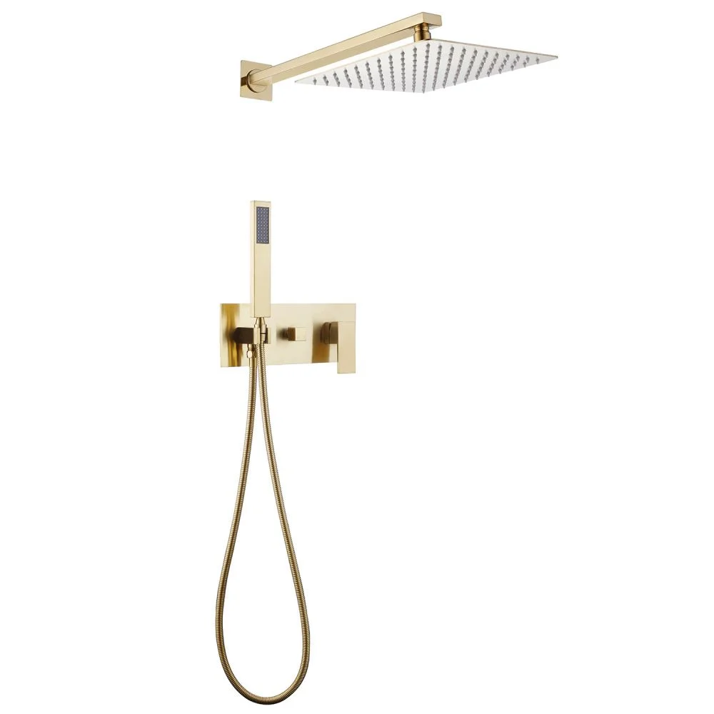 Душевая система ABBER Daheim AF8218G скрытого монтажа без излива, золото матовое Душевая система ABBER Daheim AF8218G скрытого монтажа без излива, золото матовое