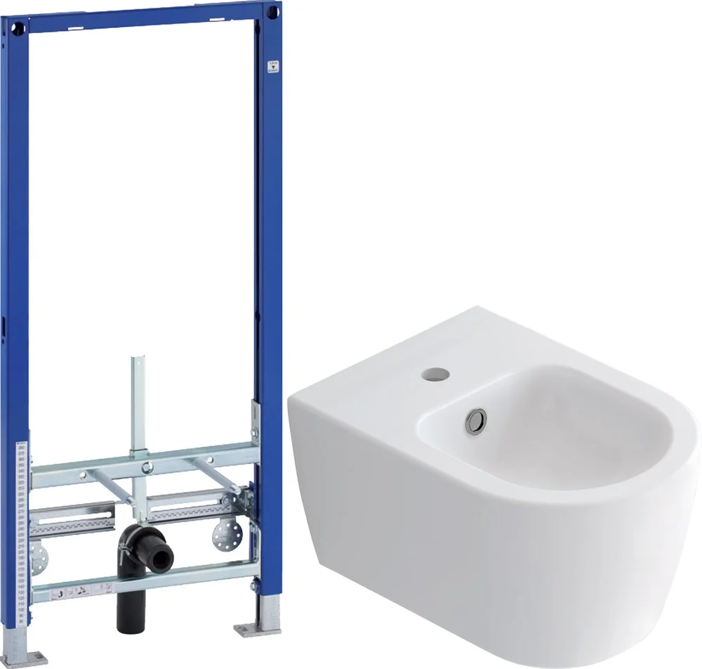 Комплект биде подвесное STWORKI Ноттвиль K3106-2605 + Система инсталляции для биде Geberit Duofix 11 561185 Комплект биде подвесное STWORKI Ноттвиль K3106-2605 + Система инсталляции для биде Geberit Duofix 11 561185