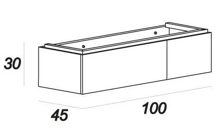 Тумба под раковину CEZARES 55074 450x1000 мм Тумба под раковину CEZARES 55074 450x1000 мм