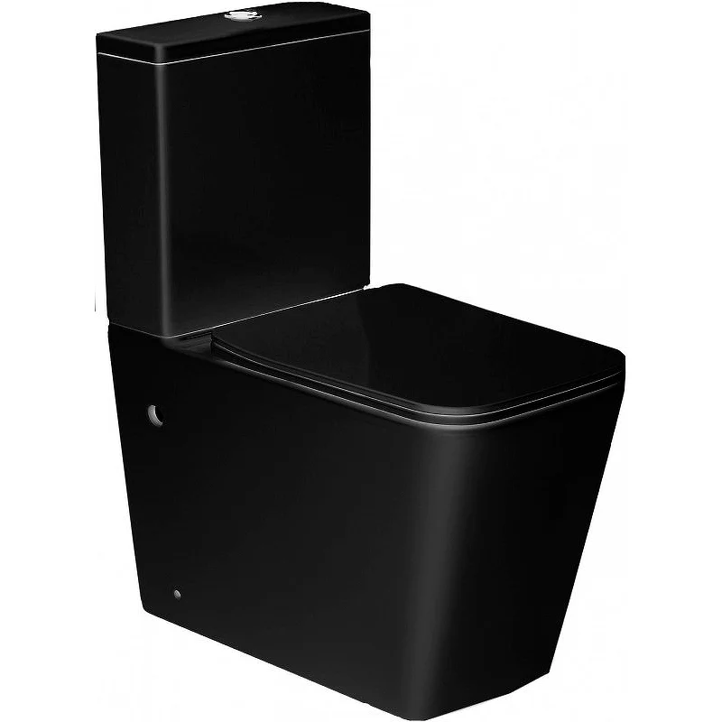 Унитаз напольный Esbano DUERO (ESUNDUERMB) Matt Black 635x360x825 с крышкой микролифт Унитаз напольный Esbano DUERO (ESUNDUERMB) Matt Black 635x360x825 с крышкой микролифт