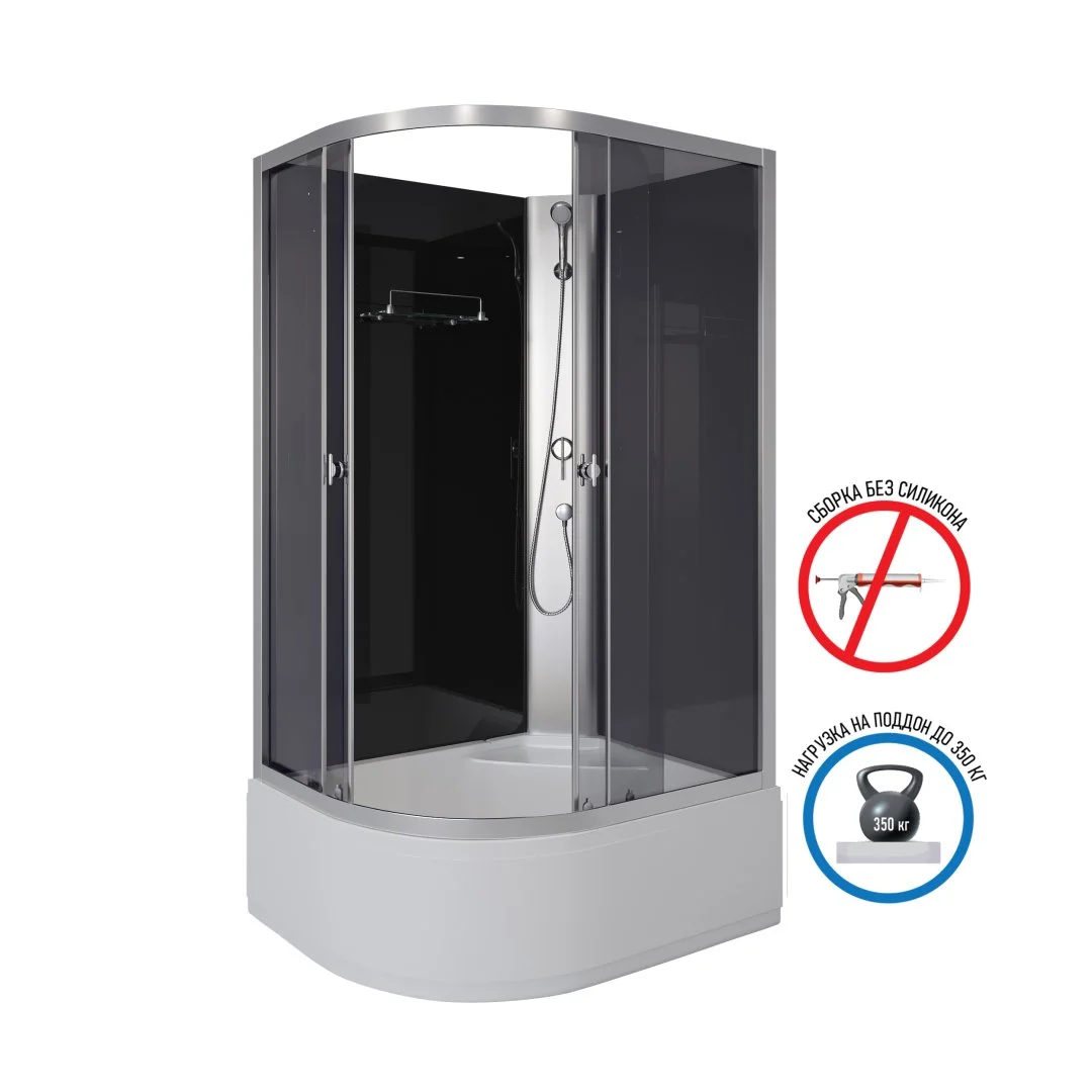 Душевая кабина Niagara Eco E110/80/40R/TN/BK (1100х800х1950) E110/80/40R/TN/BK Душевая кабина Niagara Eco E110/80/40R/TN/BK (1100х800х1950) E110/80/40R/TN/BK