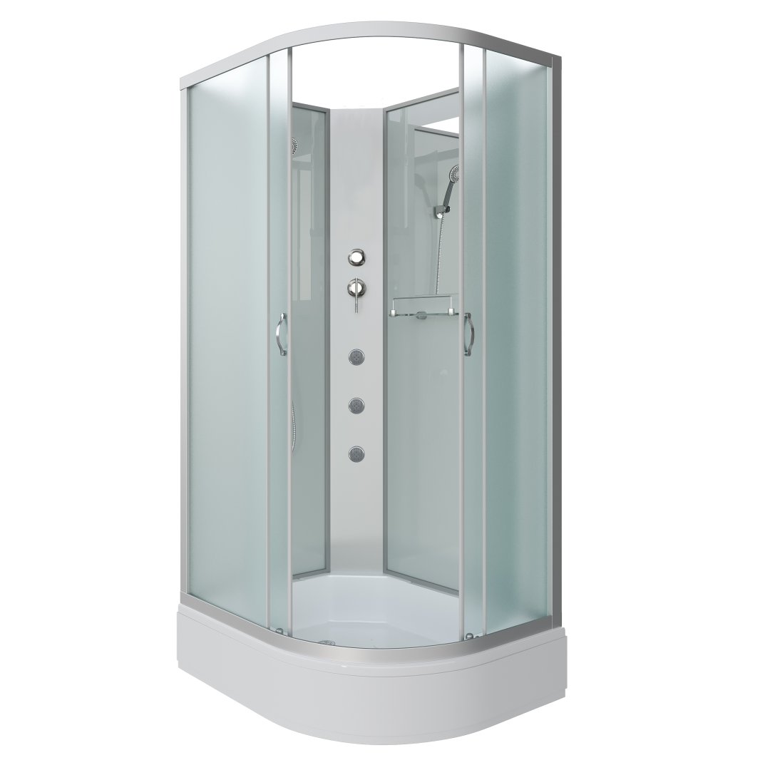 Детальная картинка товара «душевая кабина niagara classic ng-33294-14lbkg (1200х900х2000) средний поддон (26см) стекло матовое 332944lbkg»