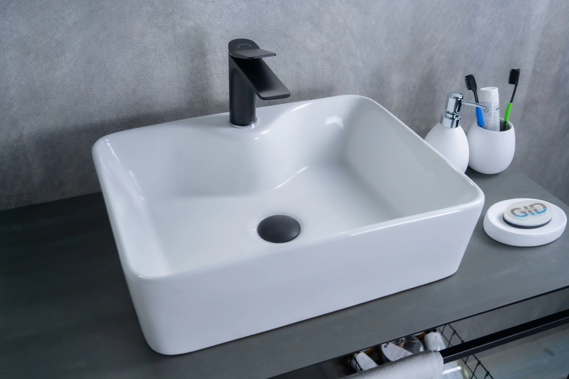 Раковина Gid N9091 51176 накладная белая 48x37x13 Раковина Gid N9091 51176 накладная белая 48x37x13