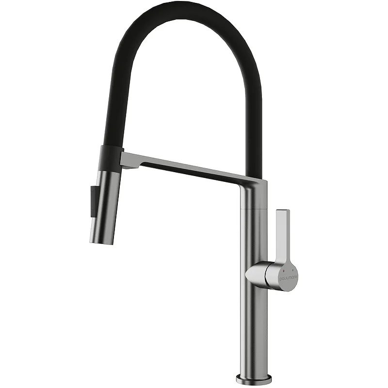 Смеситель для кухни Paulmark Barrel брашированная сталь Ba214029-BS Смеситель для кухни Paulmark Barrel брашированная сталь Ba214029-BS