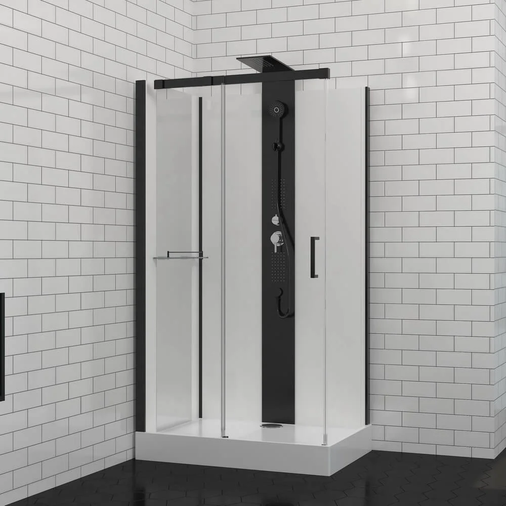 Душевая кабина Black&White G8708 (800х1100х2170) 8708000 Душевая кабина Black&White G8708 (800х1100х2170) 8708000