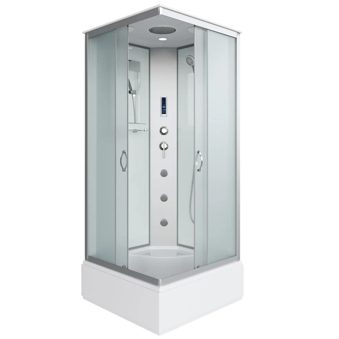 Душевая кабина Niagara Classic NG-1108-14F (900х900х2150) средний поддон (26см) стекло матовое с полкой 11081424F Душевая кабина Niagara Classic NG-1108-14F (900х900х2150) средний поддон (26см) стекло матовое с полкой 11081424F