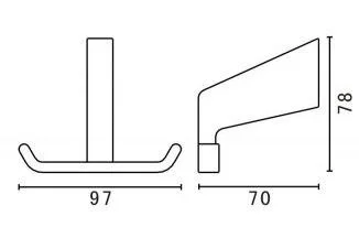 Крючок Art&Max Techno AM-E-4186B (двойной) Крючок Art&Max Techno AM-E-4186B (двойной)