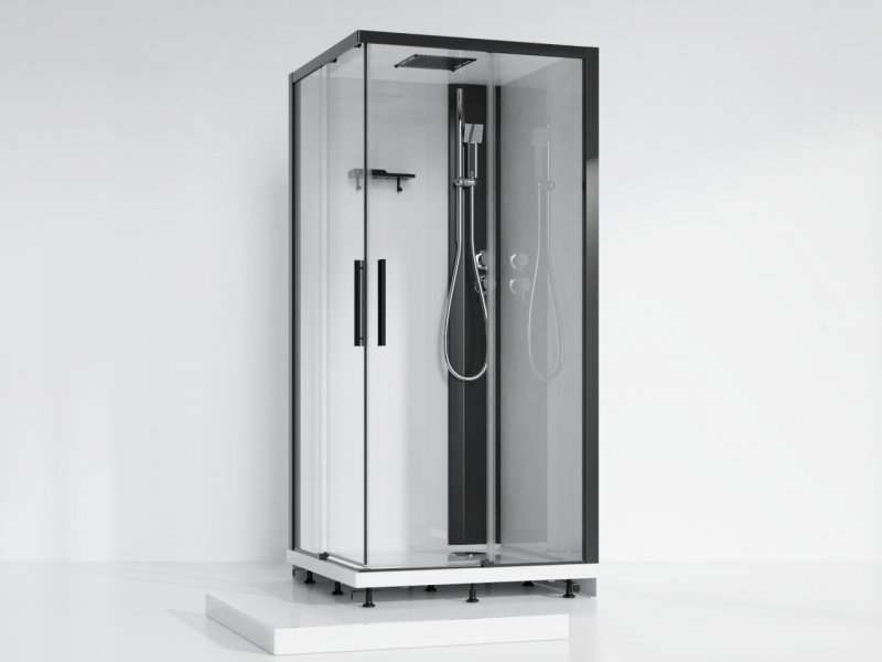 Детальная картинка товара «душевая кабина esbano muse (eskm90ckr) esm-90ckr 90x90x215»