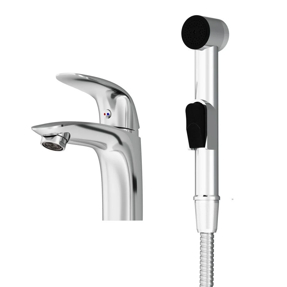 Смеситель для раковины Damixa Eclipse 310300001 с гигиеническим душем, хром Смеситель для раковины Damixa Eclipse 310300001 с гигиеническим душем, хром