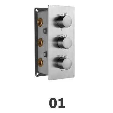 Смеситель для душа RGW Shower Panels SP-41 встраиваемый, термостатический хром Смеситель для душа RGW Shower Panels SP-41 встраиваемый, термостатический хром