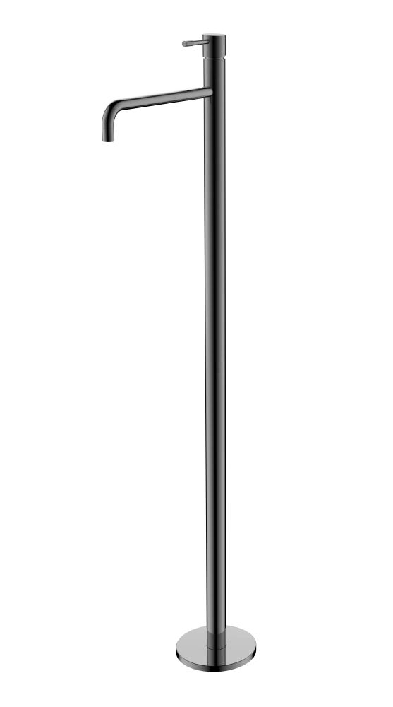 Смеситель для раковины Boheme Uno Shine Gun Metal напольный 107-SGM графит глянец Смеситель для раковины Boheme Uno Shine Gun Metal напольный 107-SGM графит глянец