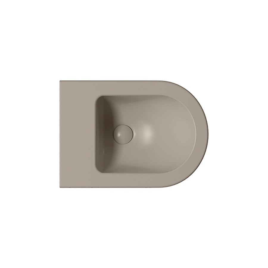 Биде подвесное GSI PURA серый беж матовый (8864105) Биде подвесное GSI PURA серый беж матовый (8864105)