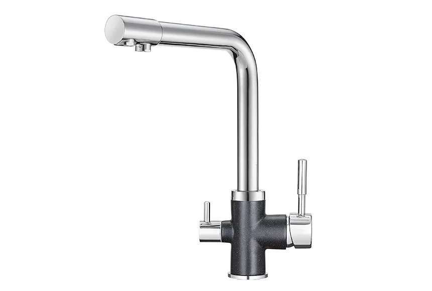 Смеситель для кухни Granula 3015, XРОМ/ШВАРЦ Смеситель для кухни Granula 3015, XРОМ/ШВАРЦ