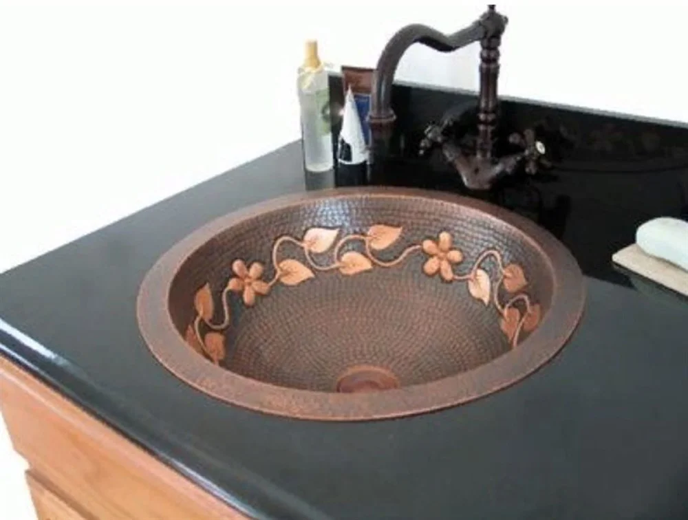 Раковина медная Bronze de Luxe R101, цвет - Oil Rubbed Bronze (потертая бронза), 42 х 42 х 15 см R101_oil_rubbed_bronze Раковина медная Bronze de Luxe R101, цвет - Oil Rubbed Bronze (потертая бронза), 42 х 42 х 15 см R101_oil_rubbed_bronze