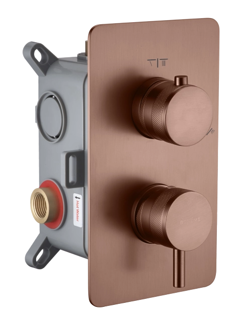 Смеситель для душа Boheme CELL 135-2-BRB встраиваемый BRUSHED BRONZE Смеситель для душа Boheme CELL 135-2-BRB встраиваемый BRUSHED BRONZE