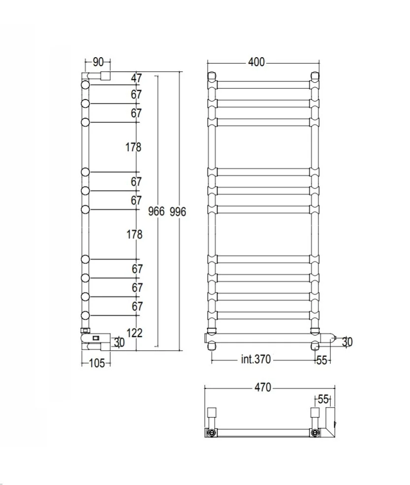 Полотенцесушитель электрический Margaroli Sole 564-11 5643711OBNB Box 37 x 99.6 см старая бронза Полотенцесушитель электрический Margaroli Sole 564-11 5643711OBNB Box 37 x 99.6 см старая бронза