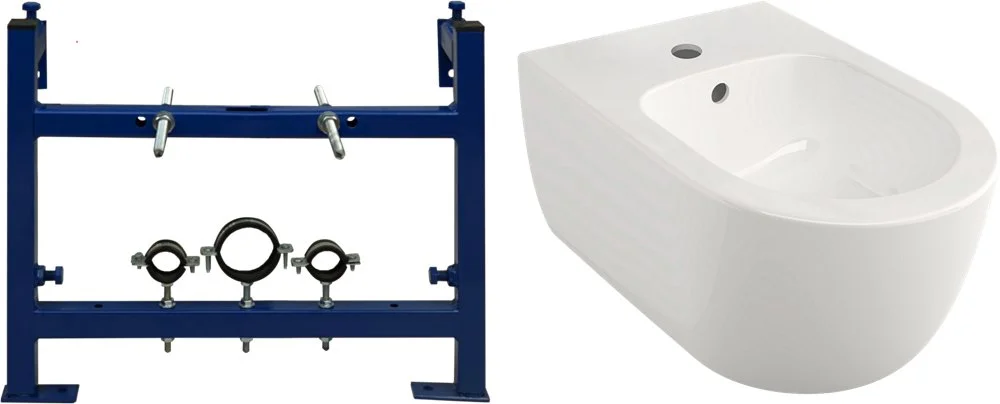 Комплект биде подвесное Berges Ego 082017 + Система инсталляции для биде STWORKI 540201 580375 Комплект биде подвесное Berges Ego 082017 + Система инсталляции для биде STWORKI 540201 580375