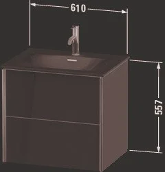 Тумба под раковину Duravit XVIU XV41320B122 подвесная 61 см белая глянцевый Тумба под раковину Duravit XVIU XV41320B122 подвесная 61 см белая глянцевый