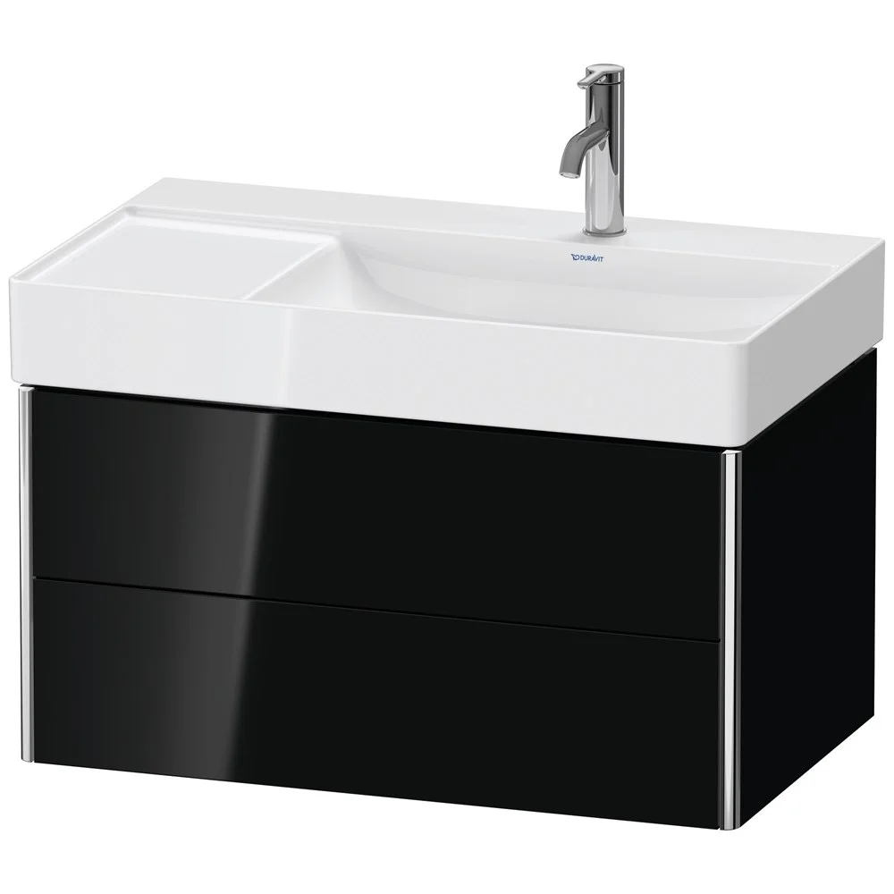 Тумба под раковину Duravit XSquare XS416904040 подвесная 78 см черный глянцевый Тумба под раковину Duravit XSquare XS416904040 подвесная 78 см черный глянцевый
