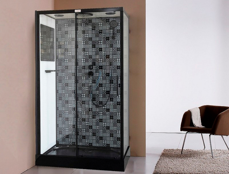 Детальная картинка товара «душевая кабина esbano elegancia (eskbb1280ckr) прямоугольная с крышей esb-1280ckr120x80x210»