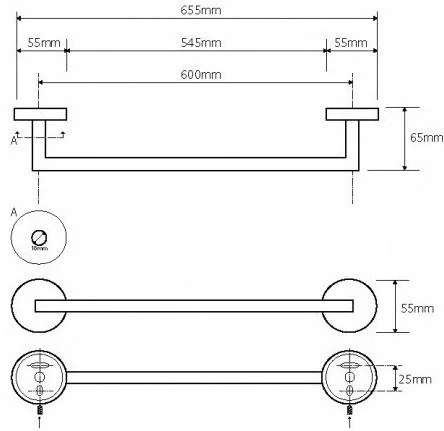 Полотенцедержатель Bemeta NEO 104204045 Полотенцедержатель Bemeta NEO 104204045