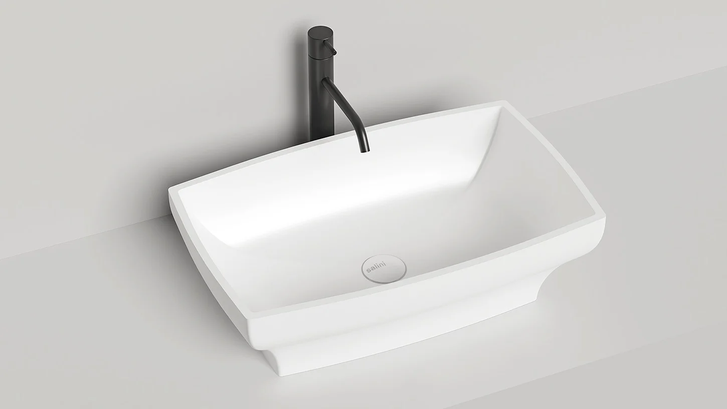 Раковина Salini GLORIA 04 1102104G 600x380 накладная S-Sense Раковина Salini GLORIA 04 1102104G 600x380 накладная S-Sense