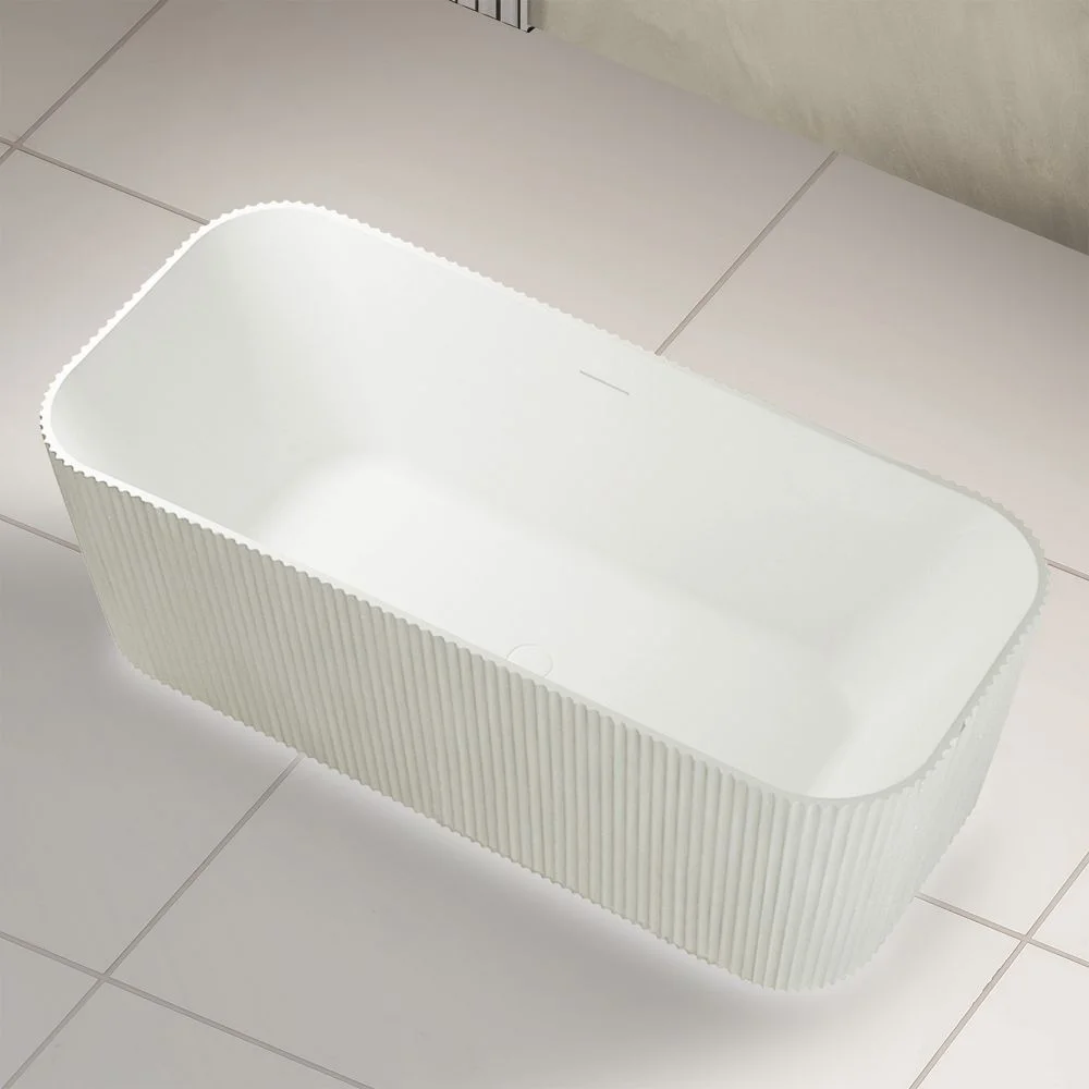 Ванна отдельностоящая ABBER AS9663 170x75 универсальная, белая матовая, искусственный камень Ванна отдельностоящая ABBER AS9663 170x75 универсальная, белая матовая, искусственный камень