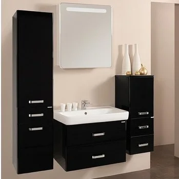 Тумба с раковиной Aquaton Америна 80 (1A1377K1AM950) черная Тумба с раковиной Aquaton Америна 80 (1A1377K1AM950) черная