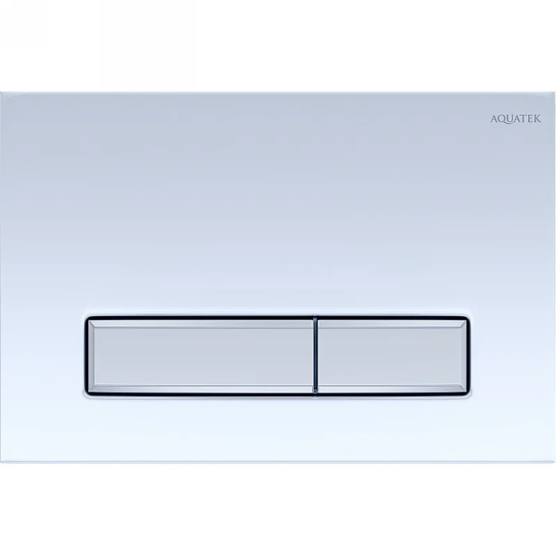 Клавиша смыва Aquatek Slim белая глянец (клавиша прямоугольная, хром) KDI-0000030 Клавиша смыва Aquatek Slim белая глянец (клавиша прямоугольная, хром) KDI-0000030