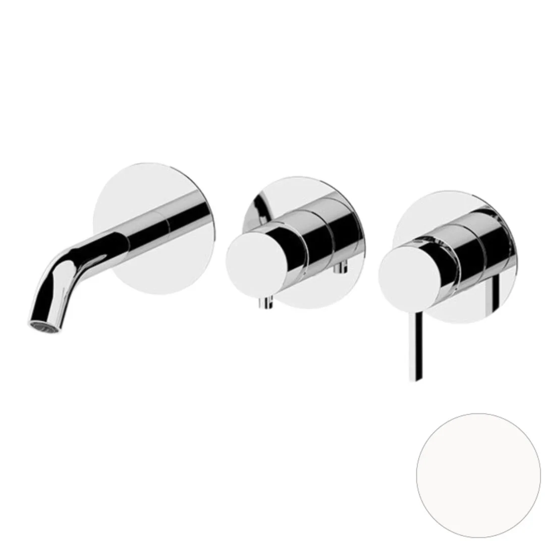 Смеситель для ванны Remer Metrica MC54D2PBO, белый матовый Смеситель для ванны Remer Metrica MC54D2PBO, белый матовый