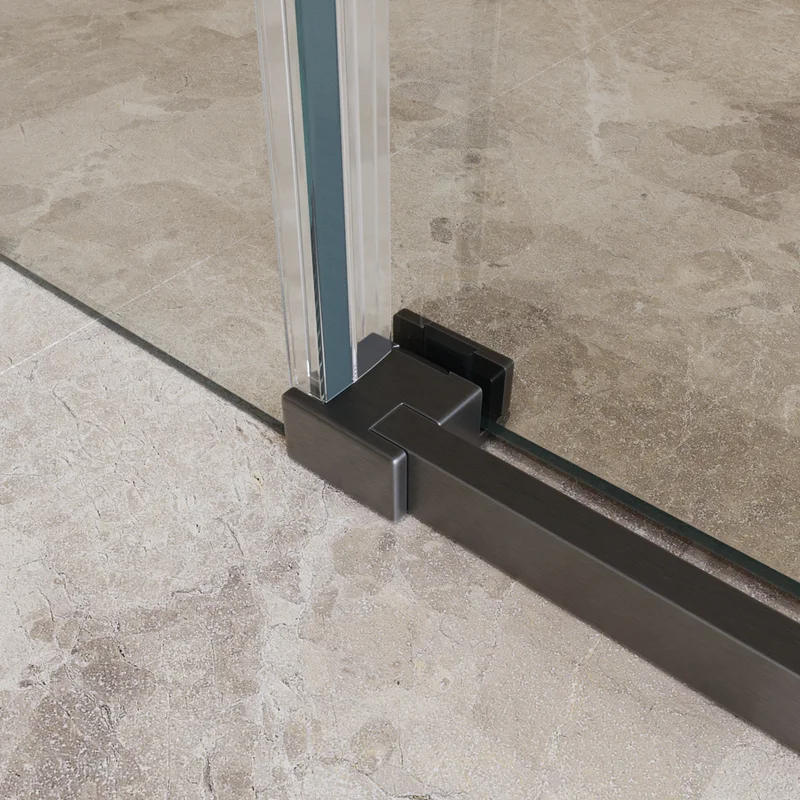 Душевой уголок BelBagno SOFT_CLOSE-1-AH-1-120/100-C-GM 120x100 см, профиль оружейная сталь, стекло прозрачное — Изображение 6