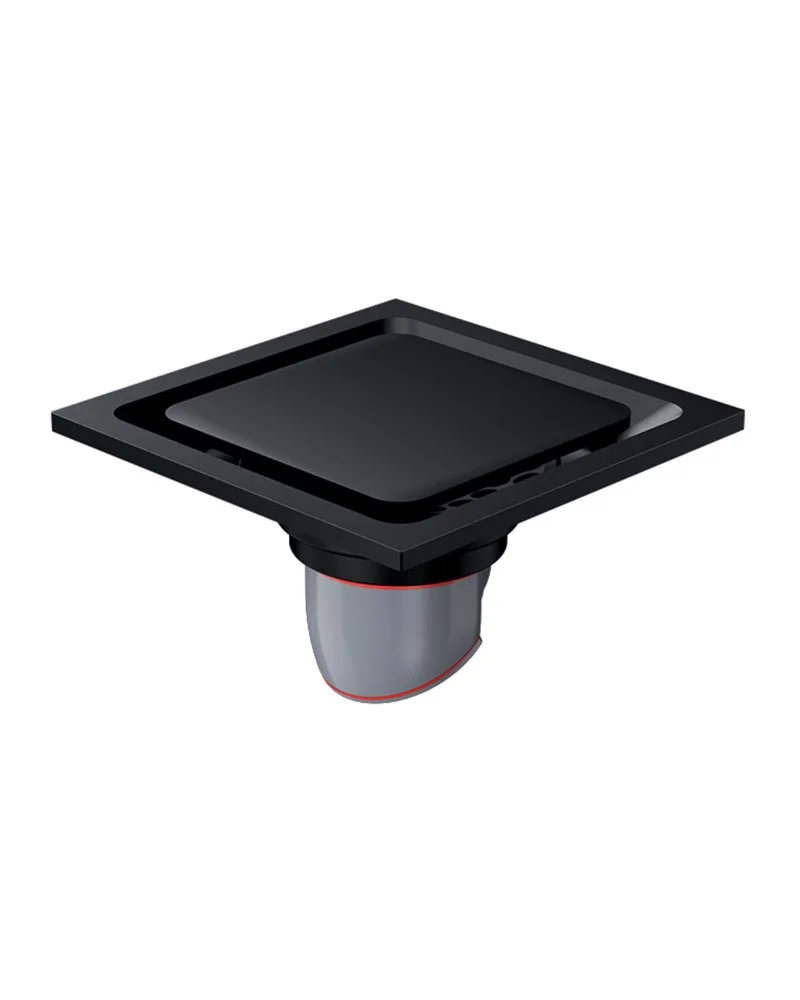 Душевой трап Orange TR01-006b 100х100 черный Душевой трап Orange TR01-006b 100х100 черный